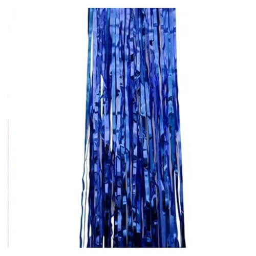 Fransenvorhang Dekorationen Backdrop, Lametta-Vorhänge, 2er-Pack, mehrfarbig(Blue) von ZBORAVPIX