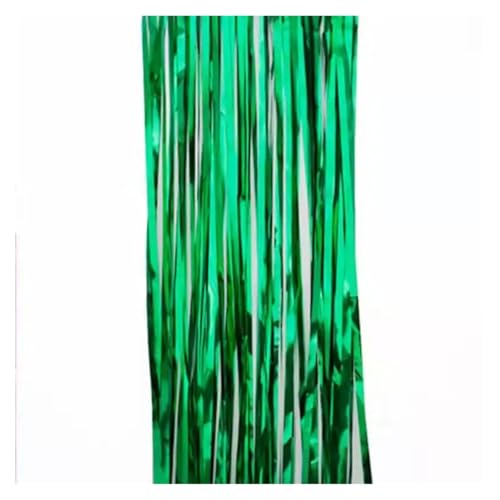 Fransenvorhang Dekorationen Backdrop, Lametta-Vorhänge, 2er-Pack, mehrfarbig(Green) von ZBORAVPIX
