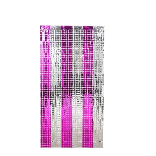 Fransenvorhang Dekorationen Backdrop, Lametta-Vorhänge for Geburtstags- und Hochzeitsfeier-Dekoration als Wandhintergrund in Mehrfarbig, 2 Meter(3) von ZBORAVPIX