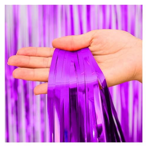 Fransenvorhang Dekorationen Backdrop, Lametta-Vorhang, Hintergrund, mehrfarbig, 1 x 2 m(J) von ZBORAVPIX