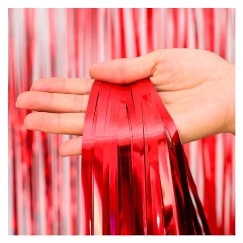 Fransenvorhang Dekorationen Backdrop, Lametta-Vorhang, Hintergrund, mehrfarbig, 1 x 2 m(N) von ZBORAVPIX