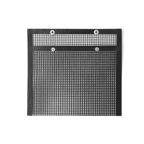 Grill Netz Rack Korb Barbecue， BBQ-Grillnetz, wiederverwendbar, antihaftbeschichtet, Schwarz/Braun, mehrere Größen(22x27cm Black) von ZBORAVPIX