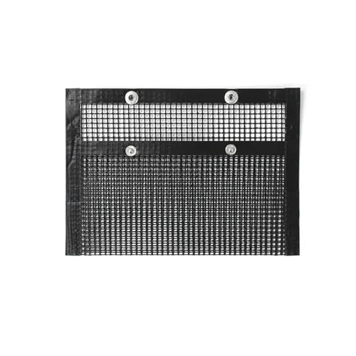 Grill Netz Rack Korb Barbecue， BBQ-Grillnetz, wiederverwendbar, antihaftbeschichtet, Schwarz/Braun, mehrere Größen(24x14cm Black) von ZBORAVPIX