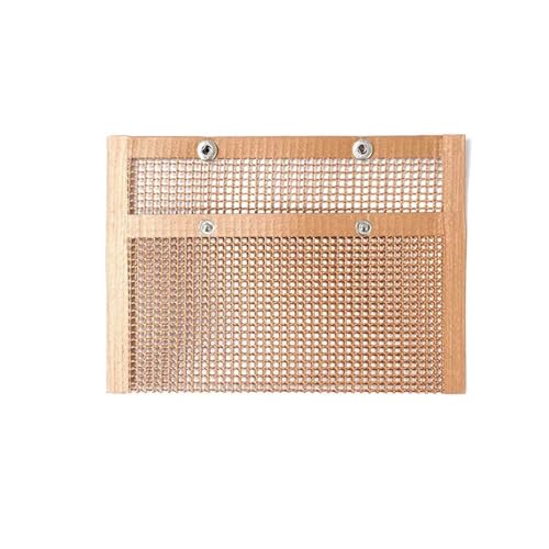 Grill Netz Rack Korb Barbecue， BBQ-Grillnetz, wiederverwendbar, antihaftbeschichtet, Schwarz/Braun, mehrere Größen(24x14cm Brown) von ZBORAVPIX