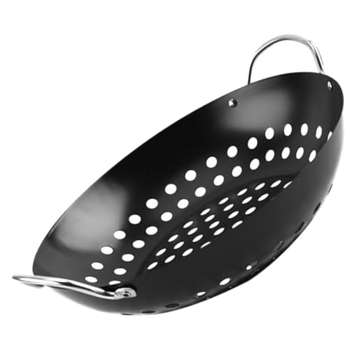 Grill Netz Rack Korb Barbecue, Barbecue-Grillpfanne mit Löchern, antihaftbeschichtet, for Outdoor-Camping, Kochen, Schwarz, 24 x 20 x 6,3 cm Grill Netz Rack Korb Barbecue, Barbecue-Grillpfanne mit Löchern, antihaftbeschichtet, for Outdoor-Camping, Kochen, Schwarz, 24 x 20 x 6,3 cm von ZBORAVPIX