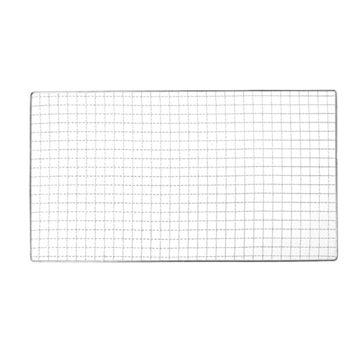 Grill Netz Rack Korb Barbecue， Edelstahl BBQ Grill Mesh Silber Mehrere Größen for Outdoor Kochen(3) von ZBORAVPIX