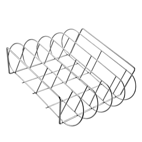 Grill Netz Rack Korb Barbecue, Edelstahl BBQ Rib Rack for Outdoor Grillen Camping Picknicks Silber 15x13x5 Zoll Grill Netz Rack Korb Barbecue, Edelstahl BBQ Rib Rack for Outdoor Grillen Camping Picknicks Silber 15x13x5 Zoll von ZBORAVPIX