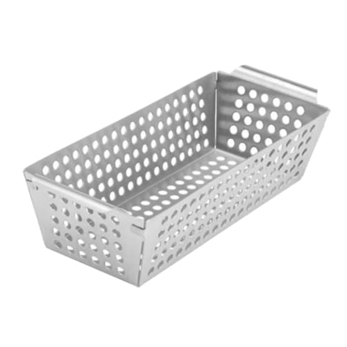 Grill Netz Rack Korb Barbecue, Edelstahl Outdoor BBQ Grillkorb Silber 28,50 x 13,00 x 6,00 cm Grill Netz Rack Korb Barbecue, Edelstahl Outdoor BBQ Grillkorb Silber 28,50 x 13,00 x 6,00 cm von ZBORAVPIX