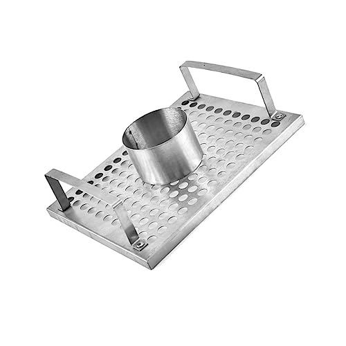 Grill Netz Rack Korb Barbecue， Grillhähnchen-Bräter Edelstahl Silber 22,3x17,3x6,3cm von ZBORAVPIX