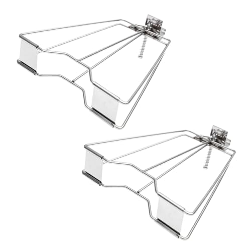 Grill Netz Rack Korb Barbecue, Grillkorb-Clip aus Edelstahl, silberfarben, 17 x 10 x 0,2 cm, 2 Stück Grill Netz Rack Korb Barbecue, Grillkorb-Clip aus Edelstahl, silberfarben, 17 x 10 x 0,2 cm, 2 Stück von ZBORAVPIX