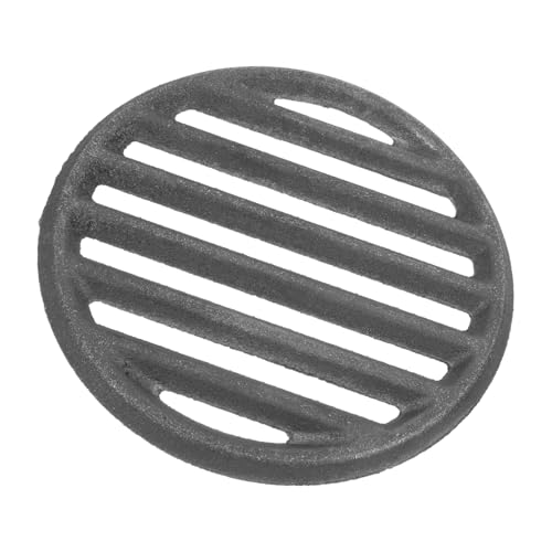 Grill Netz Rack Korb Barbecue， Gusseisen BBQ Holzkohlegrillrost Schwarz 22x22x0,8cm von ZBORAVPIX
