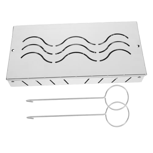 Grill Netz Rack Korb Barbecue, Räucherbox aus Edelstahl for Holzspäne, weiß, 24,5 x 11,5 x 5,3 cm Grill Netz Rack Korb Barbecue, Räucherbox aus Edelstahl for Holzspäne, weiß, 24,5 x 11,5 x 5,3 cm von ZBORAVPIX