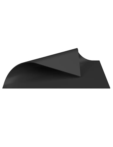 Kautschuk-Rollbodenmatten， Gummiplatte Schwarz Mehrere Größen(100x100x0.5cm) von ZBORAVPIX
