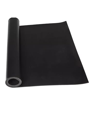 Kautschuk-Rollbodenmatten， Hochspannungs-Isoliergummi-Pad, schwarz, mehrere Größen(30x30x0.8cm) von ZBORAVPIX