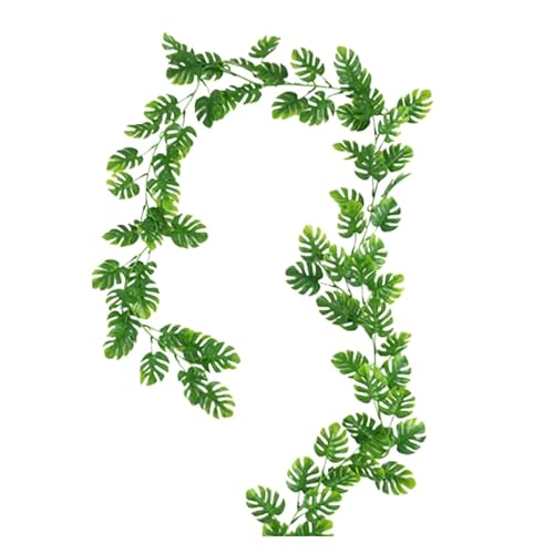 Künstliche Pflanzen Indoor， Künstliche Monstera Hängende Weinblätter 180cm for Outdoor Garten Hochzeit Dekor(180cm 1pc) von ZBORAVPIX