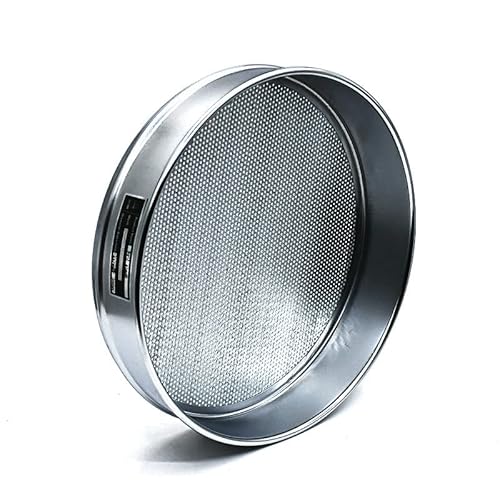 Labor-Standard-Prüfsieb, Gartenbau-Bodensieb, rundes Loch, Edelstahl 304, Durchmesser 30 cm, Öffnung 1–40 mm(Aperture 10 mm) von ZBORAVPIX