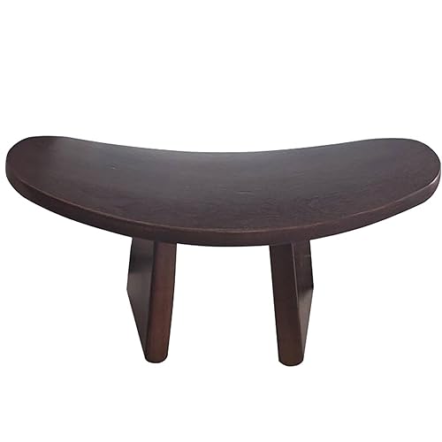 Meditationsbank Hocker Stuhl, Kniebank aus Holz, dunkles Walnussholz, 40,6 x 20,8 x 23,9 cm von ZBORAVPIX