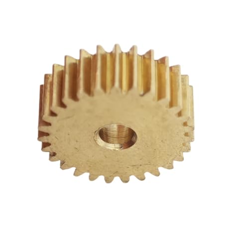 Messing Motor Rack gerades Stirnradgetriebe 5 Stück Messing 0,2M 60T Stirnrad 12,4mm Durchmesser 1,2mm Dicke 2mm Welle Passung(2mm loose fit) von ZBORAVPIX