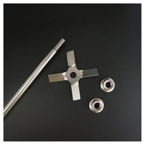 Overhead Rührstab Blender Sticks, 304 Edelstahl Vierblatt Propeller Overhead Rührstab 1 Set Mehrere Größen(7cm blade with rod) von ZBORAVPIX