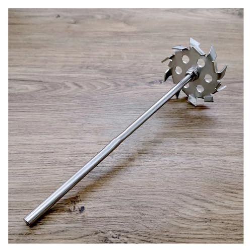 Overhead Rührstab Blender Sticks, Überkopf-Rührstab und Dispersionsscheiben-Set aus Edelstahl 304, Größen 5–18 cm(13cm disk with rod) von ZBORAVPIX