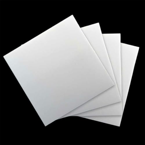 PTFE Teflon Blatt， PTFE-Platte 250 x 250 mm for Dichtungen und Heimwerkerarbeiten, Dicke 3–8 mm(5mm) von ZBORAVPIX