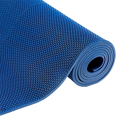 PVC Drainage Boden Gummimatte, 5 mm PVC-Drainagematte mit Rutschfestigkeit, blau, auf Größe zugeschnitten, 90–120 cm Breite, 60–500 cm Länge(90cmx100cm) von ZBORAVPIX
