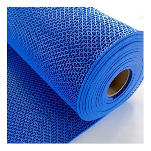 PVC Drainage Boden Gummimatte, Netz-Drainagematte, 5,5 mm dick, 0,9 m breit, mehrere Längen, mehrfarbig(Blue,0.9x1m/3x3.3FT) von ZBORAVPIX