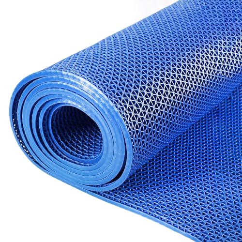 PVC Drainage Boden Gummimatte, PVC-Drainage-Bodenmatte, blau, mehrere Größen, 5 mm dick(120x500cm) von ZBORAVPIX