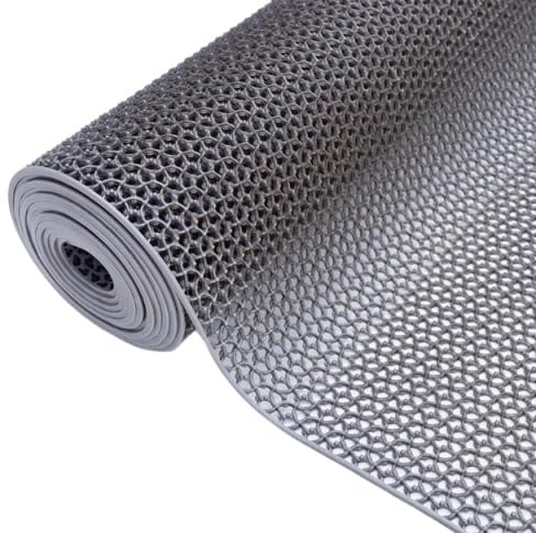 PVC Drainage Boden Gummimatte, PVC-Drainagematte, 5 mm, mehrfarbig, mehrere Größen(Grey,90x145cm) von ZBORAVPIX