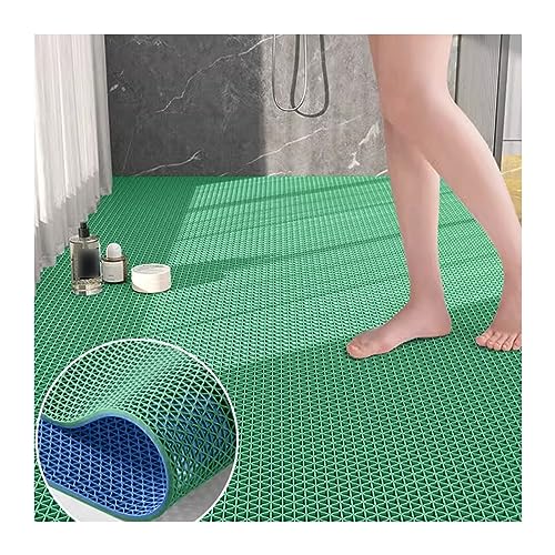 PVC Drainage Boden Gummimatte, PVC-Drainagematte for Badezimmer, Dusche, Pool, Küche, mehrfarbig, 80 cm Breite, mehrere Längen(B(width: 31.5in),100 x 80 cm (Rectangular)) von ZBORAVPIX