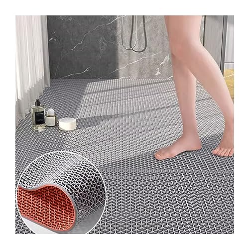 PVC Drainage Boden Gummimatte, PVC-Drainagematte for Badezimmer, Dusche, Pool, Küche, mehrfarbig, 80 cm Breite, mehrere Längen(C(width: 31.5in),118.12in) von ZBORAVPIX