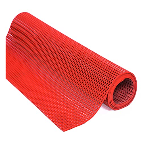 PVC Drainage Boden Gummimatte, PVC-Netz-Drainage-Bodenmatte, Rot, mehrere Größen(0.9mx5m) von ZBORAVPIX