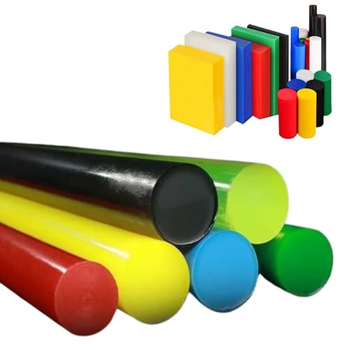 Polyurethan-Stab Stange, Polyurethan-Rundstab, mehrfarbig, Durchmesser 20–70 mm x 500 mm(Rot,Dia65*H500mm) von ZBORAVPIX