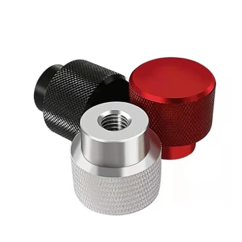 Rändelmuttern, 1 stücke M3-M14 Sackloch Handmutter Rändelmutter aus Aluminium(Red,M6 D12 H16) von ZBORAVPIX
