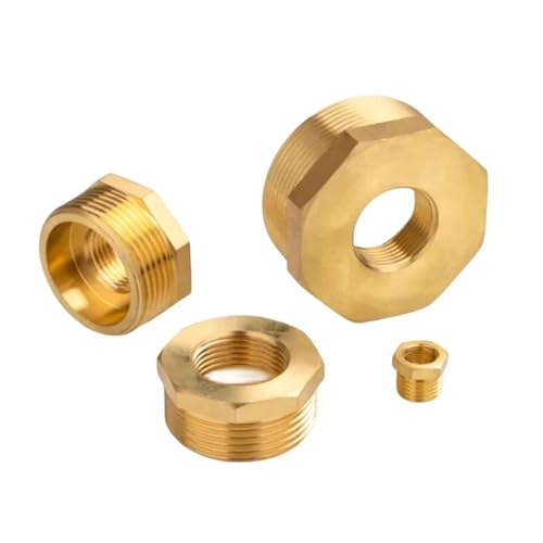 Reduzierstück Sechskantbuchse Innengewinde Adapter 1PC Messing Reduzierung Hex Buchse Männlich Weiblich Adapter for Wasser Gas Mehrere Größen(3/4M to 1/8F) von ZBORAVPIX