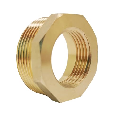 Reduzierstück Sechskantbuchse Innengewinde Adapter Messing-Adapter for Außen- und Innengewinde, for metrische M14-M30 BSP 1/8"-3/4"(F BSP1/2-M M30x2) von ZBORAVPIX