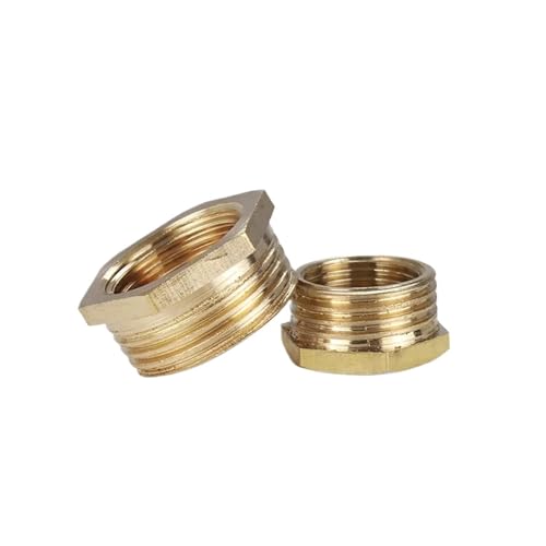 Reduzierstück Sechskantbuchse Innengewinde Adapter Messing BSP männlich zu weiblich Hex Reducer Bushing Adapter mehrere Größen(G1/4'' to G1/2'') von ZBORAVPIX