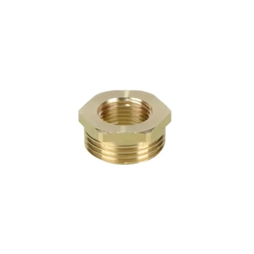 Reduzierstück Sechskantbuchse Innengewinde Adapter Messing Reduzierbuchse Mehrere Größen NPT BSPT Männlich Weiblich Adapter for Luft Gas Kraftstoff Wasser(1/2F To 1" M) von ZBORAVPIX