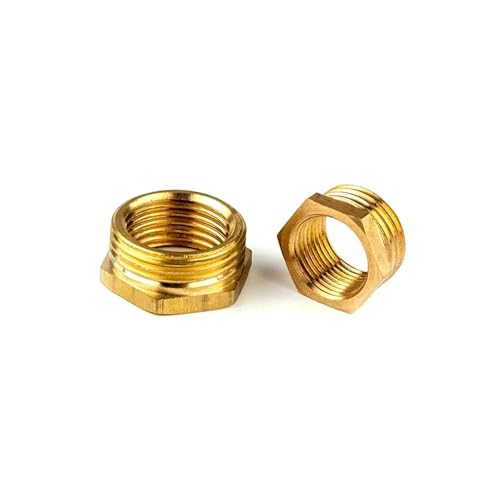Reduzierstück Sechskantbuchse Innengewinde Adapter Messingschlauchverschraubung Hex BSP Reduzierbuchse männlich zu weiblich mehrere Größen(1/8"-1/4") von ZBORAVPIX