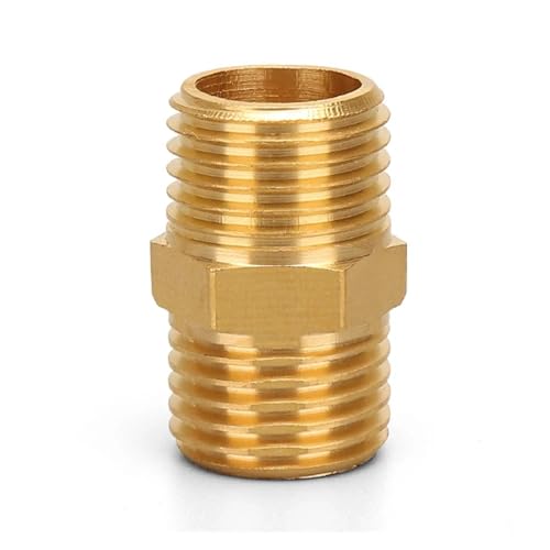 Reduzierstück Sechskantbuchse Innengewinde Adapter Packung mit 2 Messing-Außengewinde-BSP-Schnelladaptern in mehreren Größen for Wasser und Luft(KDH-04) von ZBORAVPIX