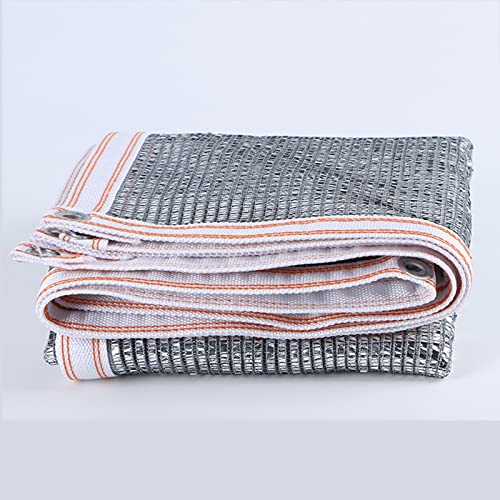 Schattentuch Netz Mesh Tarp, Aluminium-Schattentuch 55% Silber Mehrfache Größen mit Ösen for Pflanzen im Freien(4x12m(13.12x39.37ft)) von ZBORAVPIX
