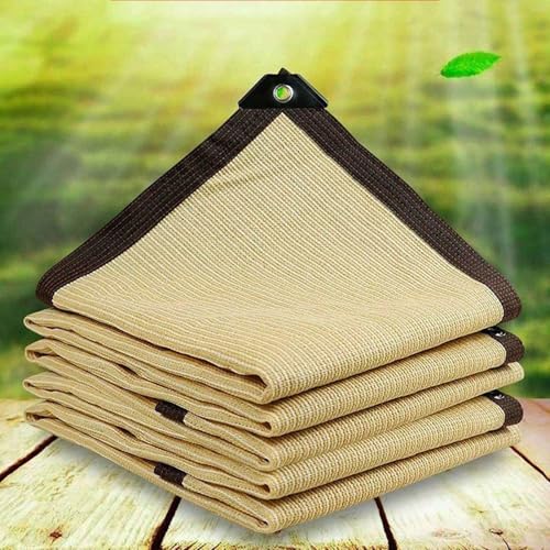 Schattentuch Netz Mesh Tarp, Garten-Schattennetz mit Ösen, 90% Schattierung, Beige, mehrere Größen(5x6m) von ZBORAVPIX