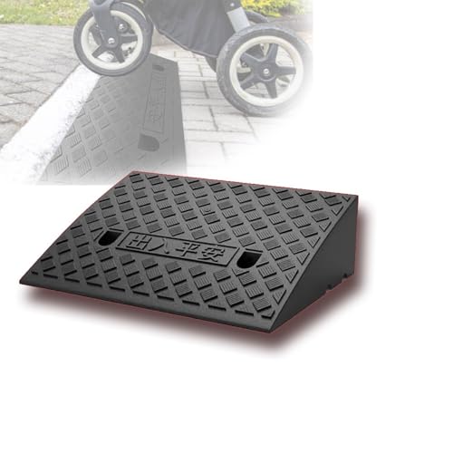 Schwelle Rollstuhlrampe Steigung, Rollstuhl-Bordsteinrampe, mehrfarbig, mehrere Größen(Black,50x40x17 m) von ZBORAVPIX