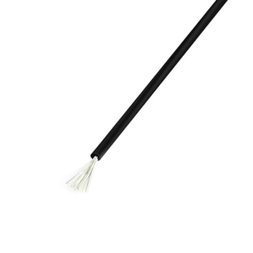 Silikonkabel Elektrischer Draht, Litzendraht aus Silikon, mehrfarbig, 17–30 AWG, 5 Meter(Black,30AWG) von ZBORAVPIX
