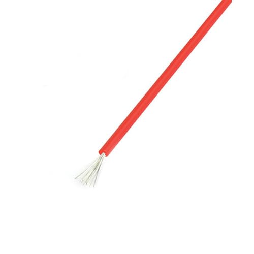 Silikonkabel Elektrischer Draht, Litzendraht aus Silikon, mehrfarbig, 17–30 AWG, 5 Meter(Red,22awg) von ZBORAVPIX