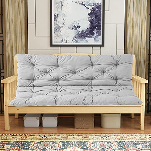 Sitzbank-Kissen-Pad, Bankkissen for die Terrasse im Freien, mehrfarbig, mehrere Größen, 1 Stück(Grey,150 * 100 * 8cm) von ZBORAVPIX