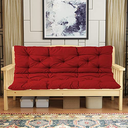 Sitzbank-Kissen-Pad, Bankkissen for die Terrasse im Freien, mehrfarbig, mehrere Größen, 1 Stück(Red,150 * 100 * 8cm) von ZBORAVPIX