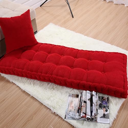 Sitzbank-Kissen-Pad, Outdoor-Bankkissen, mehrfarbig, mehrere Größen(Red,55 x 170cm) von ZBORAVPIX