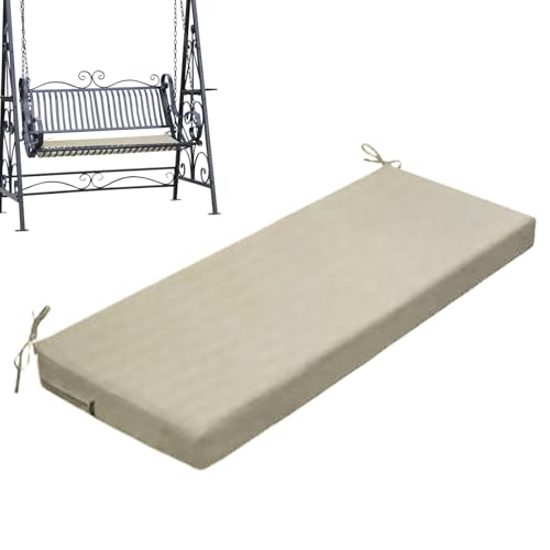 Sitzbank-Kissen-Pad, Sitzkissen for den Außenbereich, wasserdicht, mehrfarbig, mehrere Größen(Offwhite D) von ZBORAVPIX