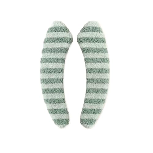 Toilettensitzbezug Pads Cushion, Toilettensitzbezug Multicolor Stripe 36x9cm Crystal Velvet(Green) von ZBORAVPIX